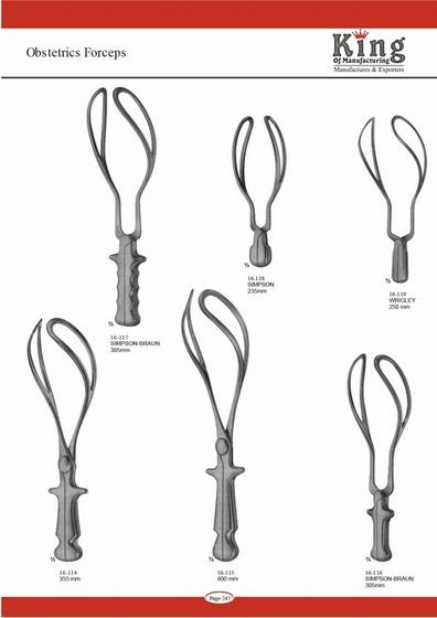 Obstetrics Forceps from King of Manufacturing, Pakistan