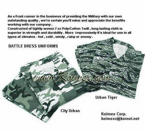 Wholesale dress: Military Battle Dress Uniforms
