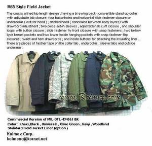 Wholesale jacket: Military M65 & ACU Field Jacket