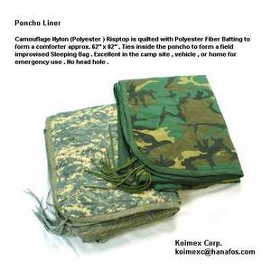 Wholesale used bags: Military Poncho Liner