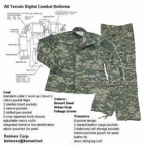 Wholesale army combat uniform: Army Combat Uniforms ,Coat & Trousers