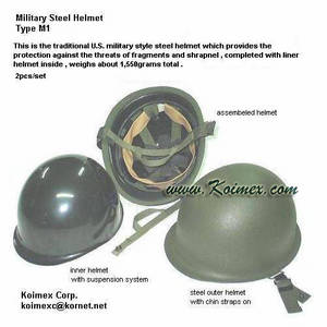 Wholesale m1 helmet: Military Steel Helmet M1