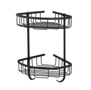 2 Layers Wall Mounted Plastic Bathroom Corner Rack Shelf Id