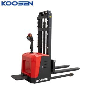 Wholesale aerial work platform: KOOSEN1.5t 2t 2.5t 4.8m Pollution Free Standing Type Electric Power Pallet Stacker