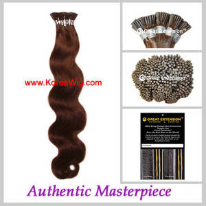 Wholesale human hair: Hair Extension, Remy Body Wave I-Tips 18 Inch Human Hair Extension
