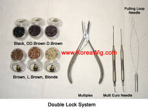 Wholesale Hair Extension: Double Lock System Salon Kits HUMAN HAIR EXTENSION