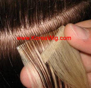 Wholesale colorable pu: New Skin Weft HUMAN HAIR EXTENSION