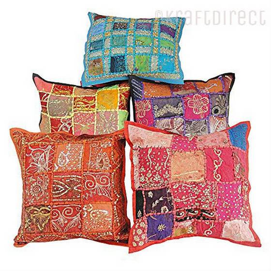 Sell Tie Dye, Floral Embroidered and Patchwork Pillow Covers