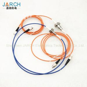 Wholesale robot slip ring: Fiber Optic Rotary Joint 1 Channel 2000RPM with Electronic Slip Ring FC Connector