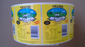 Wholesale printing material: Custom Labels Stickers On Rolls Cosmetic Labels Printing Waterproof Stickers in Vinyl Material