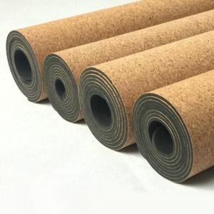Wholesale utility style: 100% Cork and Natural Rubber Yoga Mats-KMR02