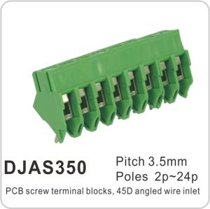Wholesale wire terminal: DJAS350 PCB Screw Wire Protector System Terminal Blocks