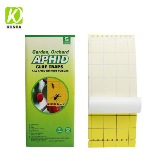 Double Sides Paper Glue Traps Card Yellow Insect Glue Board Aphid Glue