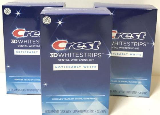 3D Whitestrips Noticeably White Dental Whitening Kit - Crest