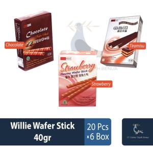 Wholesale wafer chocolate stick: Willie Wafer Stick 40gr