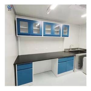 Wholesale lab chemical: Customizable Lab Wall Bench Furniture W750*H850mm Chemical Resistant