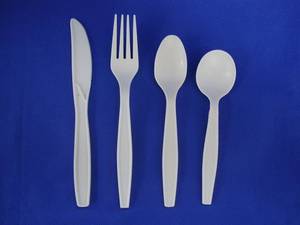 Wholesale plastic cutlery: Biodegradable Disposable Cornstarch Cutlery Fork