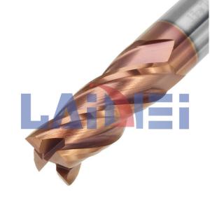 Wholesale tool steel bar: High Quality AiTIN Coated HRC45/55/65 4F Flat End Mill with Black Nano Coated