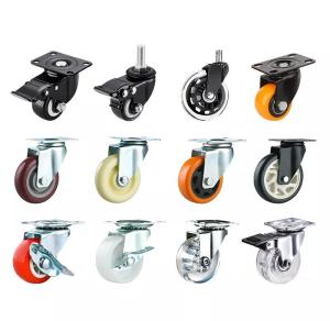 Wholesale caster: All Size Customized Industrial Caster PP/PA Material Brake Castors Universal Castor