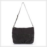 Modern Front Pocket Black Cross Bag