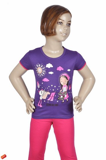 Girls Half Sleeve T-shirt(id:8650184) Product details - View Girls Half ...