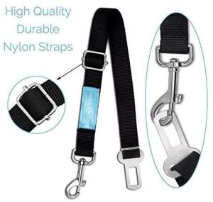 Wholesale safety belt: Dog Car Harness Plus Connector Strap, Adjustable Vest Harness Safety Seat Belt