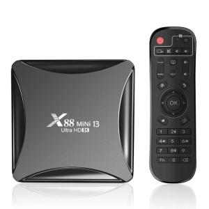 Wholesale Set Top Box: X88 Mini 8K Android 13 TV BOX RockChip RK3528 4GB 64GB Media Player Dual Wifi LAN 100M Android Box