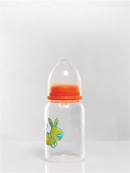 Standard Neck 4 Ounces Plastic Feeding Bottles For Newborn Baby