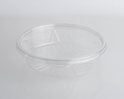 clear round plastic containers