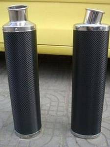 Wholesale exhaust muffler: Carbon Fiber Exhaust Pipe Tube Muffler for Motors/Cars