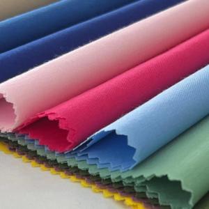 Wholesale plain fabrics: T/C Plain 65% Polyester 35% Cotton 45X45 Pocketing Shirting Fabric