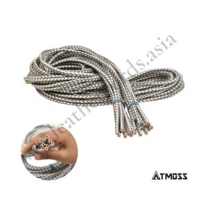 Wholesale trim lace: Hollow Antique Braided Rope for Jewelry Making 5mm -6mm 2 M Cut Length