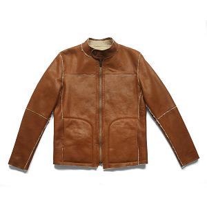 Wholesale face: Men's Sheepskin Shearling Leather Jacket
