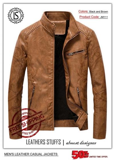 Leather Casual Jackets(id:10802299). Buy Pakistan men, leather jacket ...