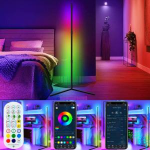Wholesale home lamp: Home Brighter 16 Million Colors App Controlled Music WiFi RGB Lamp Smart WiFi Wall Corner Floor Lamp