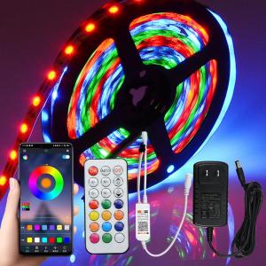 Wholesale wifi pcb: AMAZON RGB Smart Blue Tooth Dreamcolor Lights 15m App Control Wifi Rgbic Light Strips LED