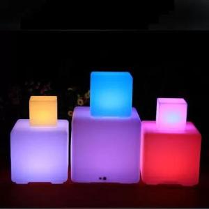Wholesale a: 40cm Outdoor LED Cube Light Stools Rechargeable Wireless for Events