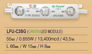 Wholesale led signs: KOREA LED SIGN Module : LFU-C3SG
