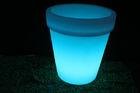 Small Blue Glowing LED Ice Bucket Lighting Plastic Beer Containers