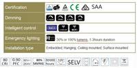 TUV SAA 10mm Panel Light 4