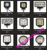LED Work Lights 9W, 10W, 15W, 18W, 20W, 24W, 27W, 30W Etc