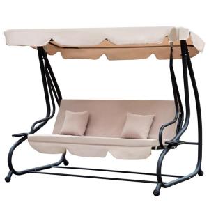 Wholesale sleep pillow: 3 Seat Outdoor Porch Swing Bench