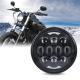 Popular 80W 5.75 Inch Round LED Headlight for Harley Motorcycle