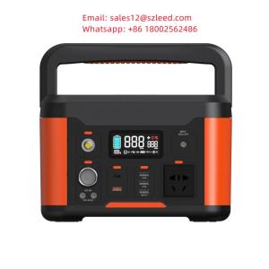 Wholesale battery charger: 500W LIFEPO4 Battery Portable Solar Generator Battery Charger Power Station Emergency Lighting