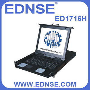 Wholesale computer keyboard: ED1700H 17 Inch LCD Screen 16 Ports KVM Switch