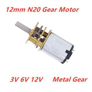 Wholesale micro mini: 3V/6V/12V Electric Mini Micro Metal Gear Motor with Reducer DC Motors 10-3000RPM Speed for Smart Loc