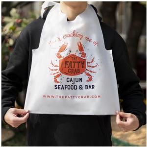 Wholesale waterproof bib pants: Custom Disposable Plastic Lobster Bibs Crawfish Bibs Great for Restaurants Seafood Crawfish Party