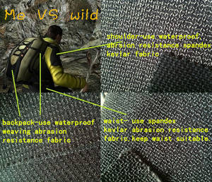 Wholesale spandex kevlar fabric: Vs Wild  Use Different Kevlar Abraion Resistance Fabric