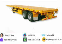 40Ft Container Transport Flatbed Semi Trailer 