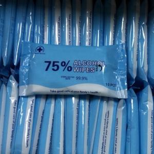 Wholesale non woven: Antiseptic 75% Alcohol Non Woven Disinfectant Wet Wipes